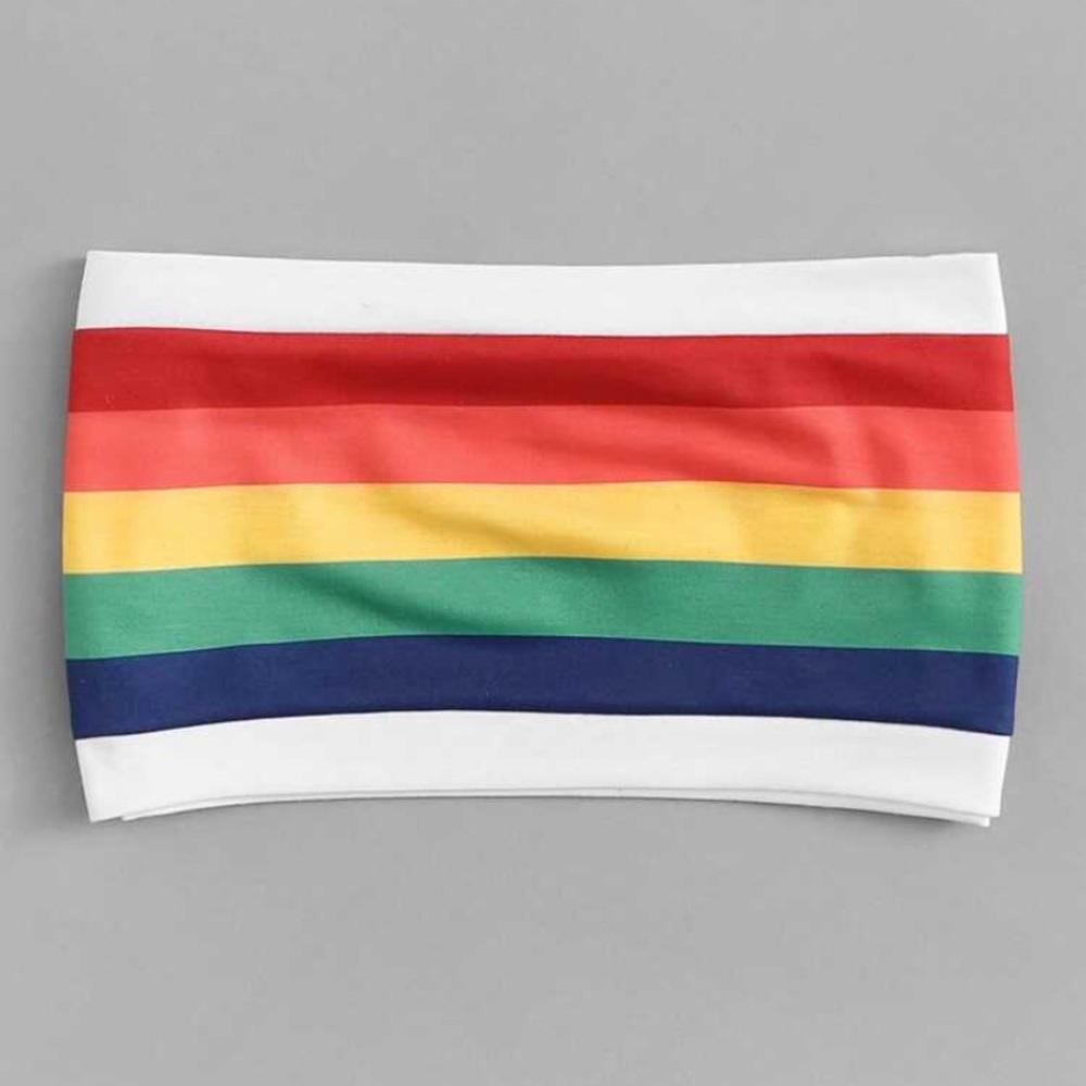 Rainbow tube top
